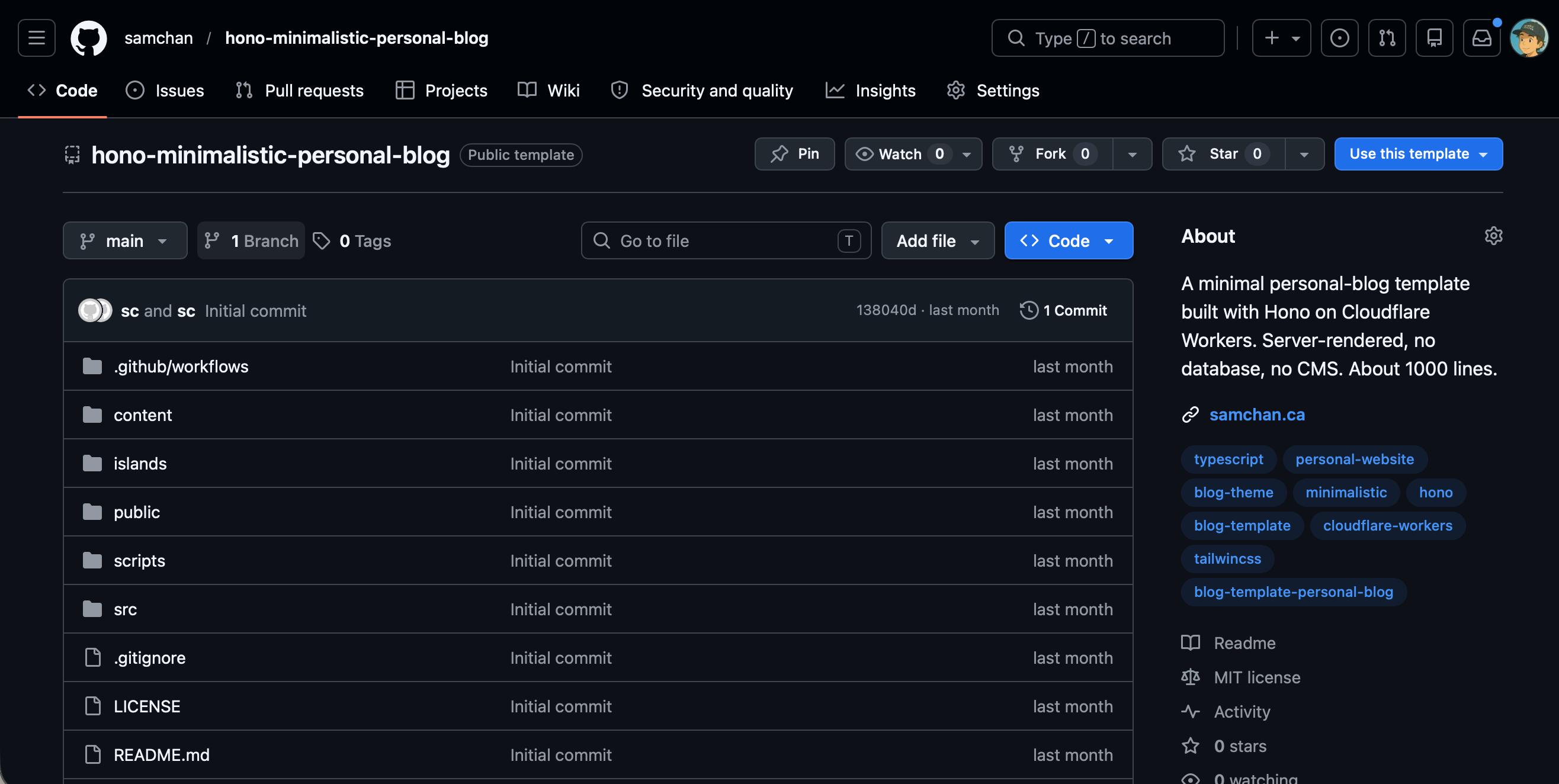 GitHub repository